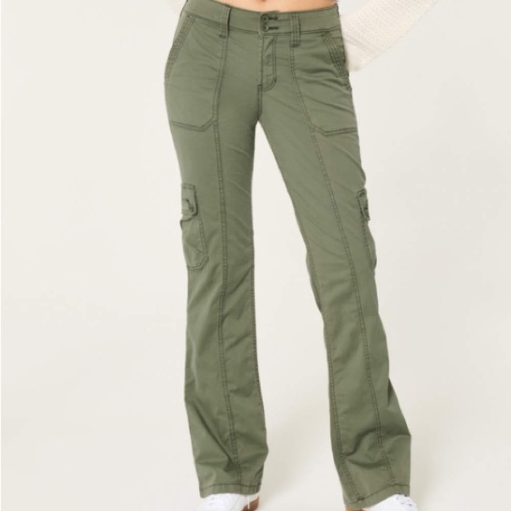Hollister Sage Green Utility Pants